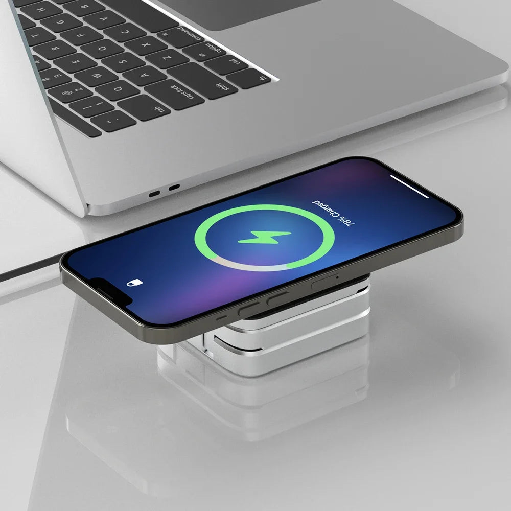 3-in-1 Foldable Magnetic Wireless Charging Stand